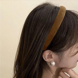 Camel/Brown Velvet Headband